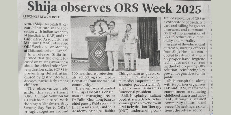 Shija observes ORS Week 2025